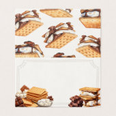 Smores Automne Feu d'honneur extérieur Carte de li (Outside Unfolded)