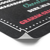 S'mores Bar Menu Partijbord Poster (Hoek)