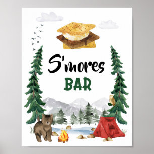 S'more's Bar Party Sign Poster