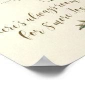 Smores Bar teken ivoor florale bruiloft bbq Poster (Hoek)