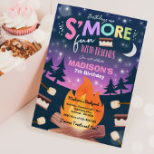 S'mores Birthday Party S'mores Camping Birthday Kaart