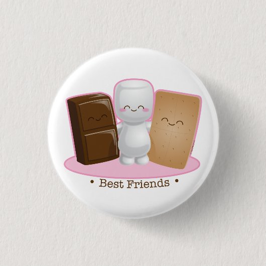 S'mores Buddies Round Button (Voorkant)