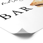 Smores Buffet Maak je eigen S'mores Bar Sign Poster (Hoek)