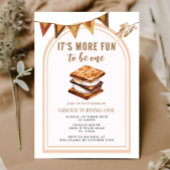 Smores Camping Arc 1er anniversaire Invitation