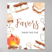 S'mores Camping Baby shower Gunsten Poster (Voorkant)