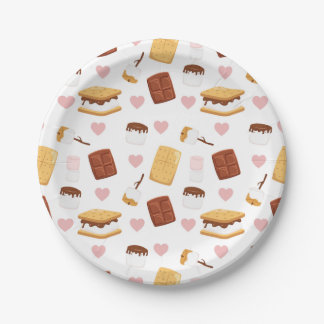 S'mores Camping Thed Party Decor Papieren Bordje
