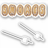 Smores en Marshmallows Sticker (Voorkant)