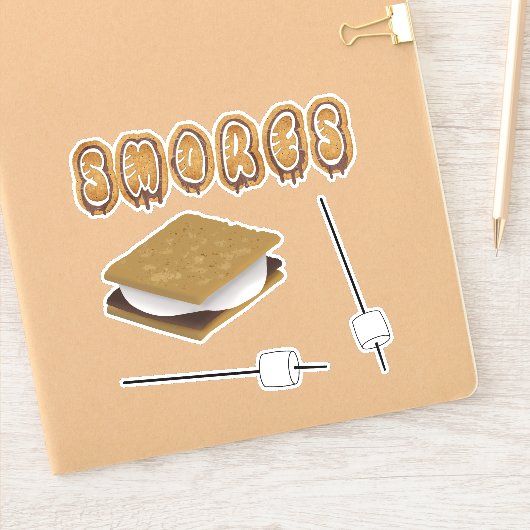 S'mores en Marshmallows Sticker (Notitieboek)