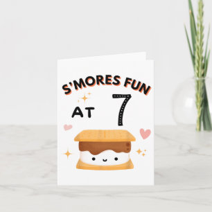 Smores Fun Camping Verjaardag 7 jaar oude Camper 7 Kaart