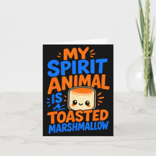 S'mores geroosterde marshmallow kampvuur kaart