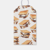 S'mores Herfst Bonfire Outdoor Couples Douche guns Cadeaulabel (Achterkant)