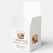 S'mores Herfst Kamplevuur Buiten Bruiloft voor Kop Bedankdoosjes (Geopend)