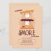 Smores Invitation Kaart (Voorkant / Achterkant)