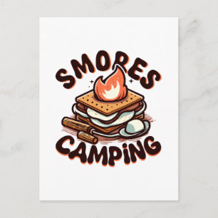 s'mores kamp briefkaart