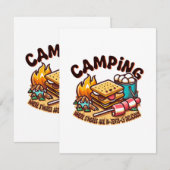s'mores kamp informatiekaartje (Voorkant / Achterkant)