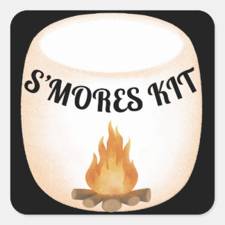 S'mores kit sticker cadeau label