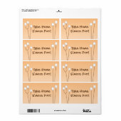S'mores partij gunsttas label (Full Sheet)