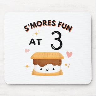 S'mores Pret Fun Camping Verjaardag 3 Jaar Oude Ca Muismat