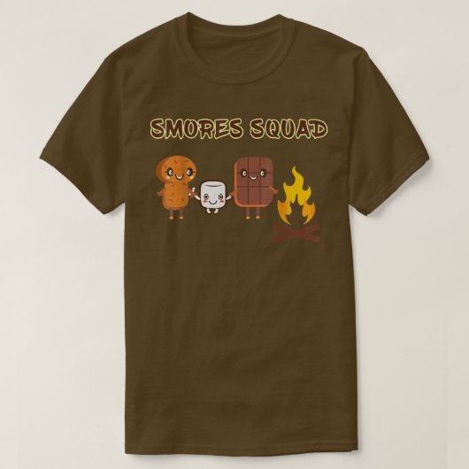 Smores shirt Smores Squad Campingfor Kinder (Design voorkant)
