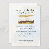 S'mores Sla de datum op Save The Date (Voorkant / Achterkant)