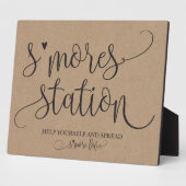 S'mores Station Favor Party Signage Fotoplaat (Zijkant)