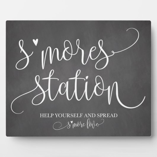 S'mores Station Favor Party Signage Fotoplaat (Voorkant)