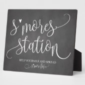S'mores Station Favor Party Signage Fotoplaat (Zijkant)