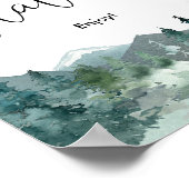 S'mores station smores bar rustige bergen poster (Hoek)