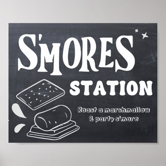 S'mores Stationsbord Poster (Voorkant)