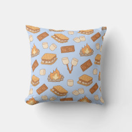 S'mores Vintage Camping Marshmallow Kampvuur Kampe Kussen