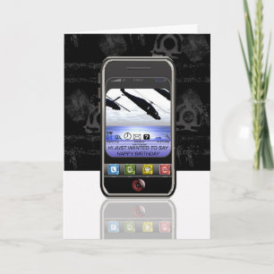 sms-bericht op mobiele telefoon: gelukkige verjaar kaart