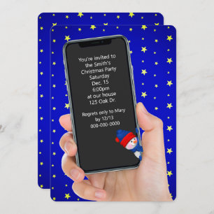 SMS-bericht voor kerstfeestdagen Kaart