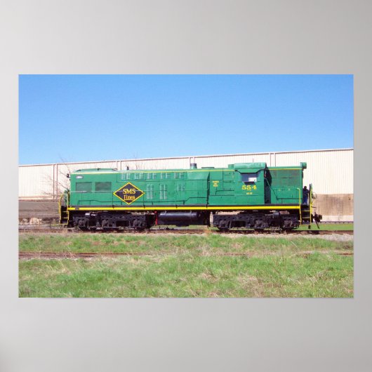SMS Railroad Lines Baldwin AS616 # 554 Poster (Voorkant)