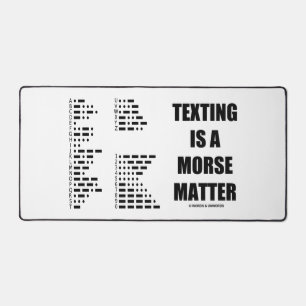 Sms'en is een morse-materie in morse code-Humor Bureaumat
