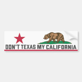 Sms'en niet naar mijn Californië Bumpersticker