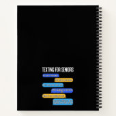 Sms'en voor hoogleraren Funny Retirement Text Code Notitieboek (Achterkant)