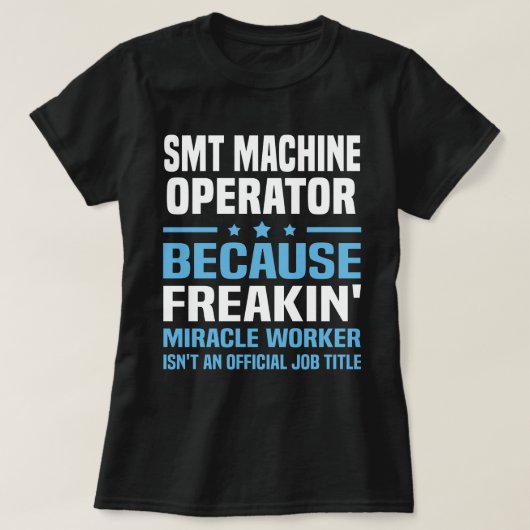 SMT-machineoperator T-shirt (Design voorkant)