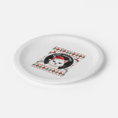 Smudge Cat Ugly Christmas Sweater (3) Papieren Bordje (Gekanteld)