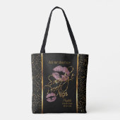 Smudge Proof 💋 Lips - Lipsense - Roze Rose Tote Bag (Achterkant)