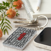 Smuffin Shameless Word Cloud All-Over Print (D) Sleutelhanger (Voorkant Rechts)