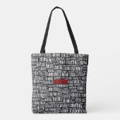 Smuffin Shameless Word Cloud (D) Tote Bag (Achterkant)