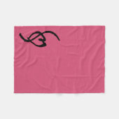Smuffin Smut Mark Fleece Blanket Hot Pink (Voorkant (Horizontaal))