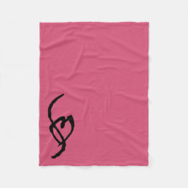 Smuffin Smut Mark Fleece Blanket Hot Pink