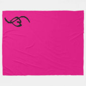 Smuffin Smut Mark Fleece Blanket HOT Pink LARGE (Voorkant (Horizontaal))