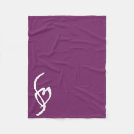 Smuffin Smut Mark Fleece Blanket Paars