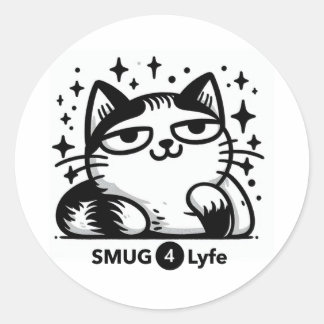 SMUG4Lyfe - Het is een manier van leven! Ronde Sticker