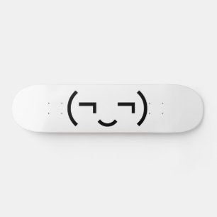 Smug Emoticon (¬‿¬) Japanse Kaomoji Skateboard