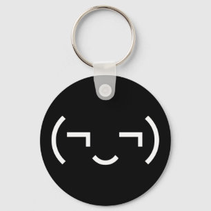Smug Emoticon (¬‿¬) Japanse Kaomoji Sleutelhanger