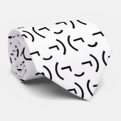 Smug Emoticon (¬‿¬) Japanse Kaomoji Stropdas (Opgerold)