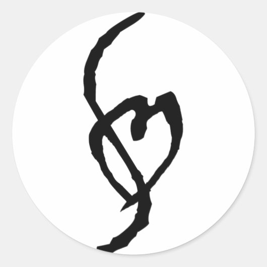 Smut Mark Ronde Sticker (Voorkant)